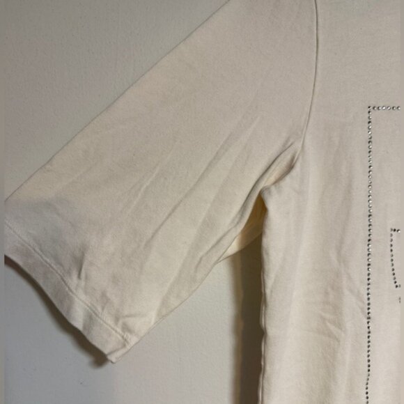 Adidas Originals Trefoil Rhinestone Logo T-Shirt White Women’s Size M - Picture 4 of 6